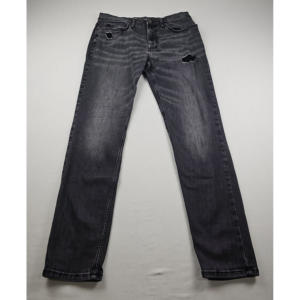 Original‎ Use Jeans Men's 30x32 Black Slim Distressed  Destroyed Jeans